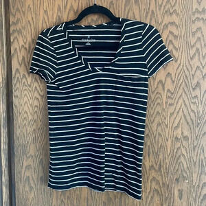 Black & White stripped‎ Tee XXS